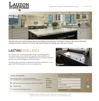 lauzon stoneworks website